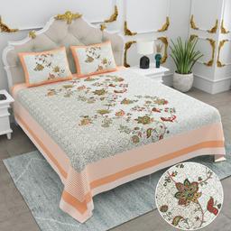 Floral Bedsheet with Ethnic Motifs – view 0