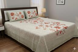 Floral Bedsheet with Ethnic Motifs – view 0