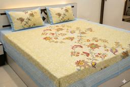 Floral Bedsheet with Ethnic Motifs – view 0