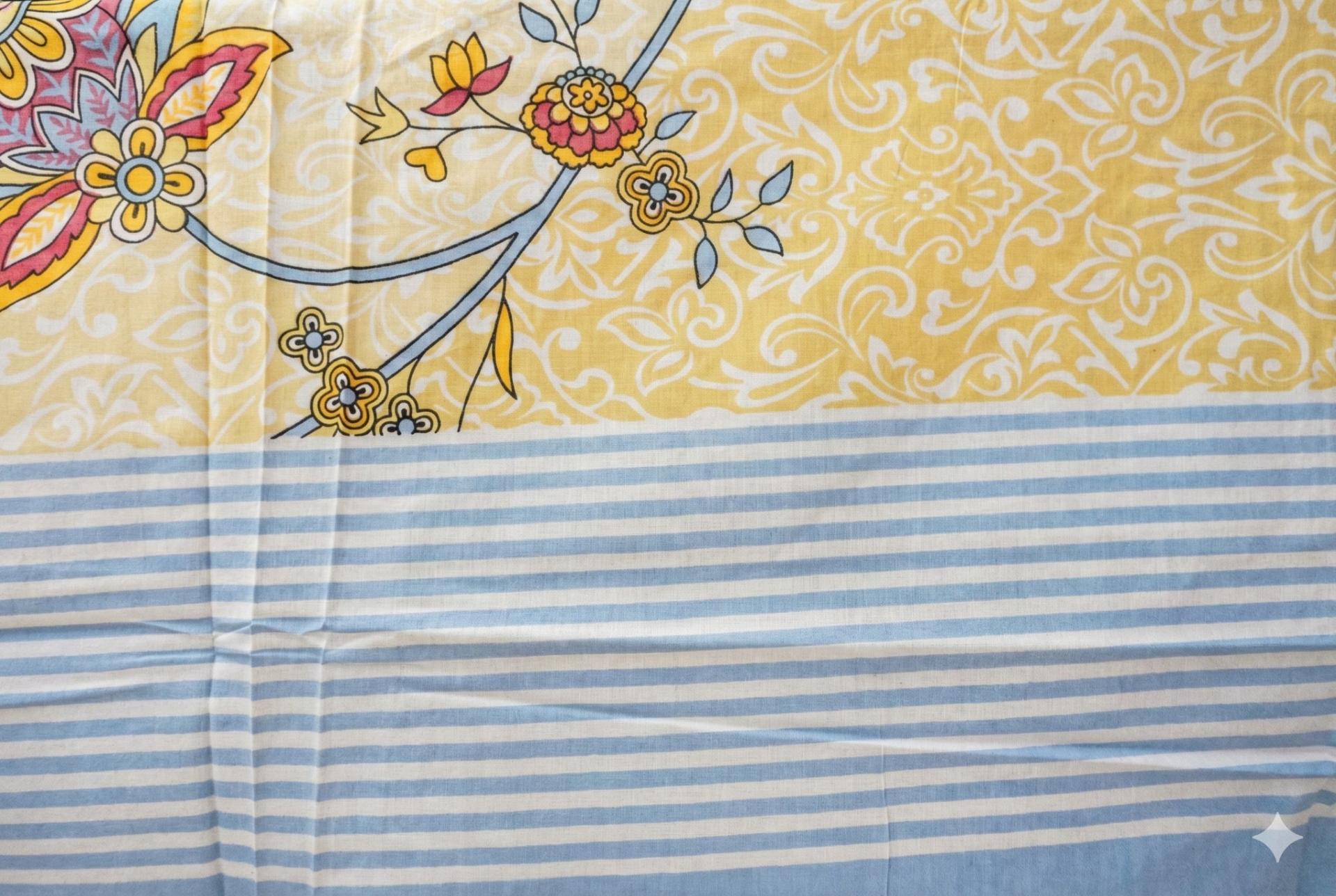 Floral Bedsheet with Ethnic Motifs – image 1