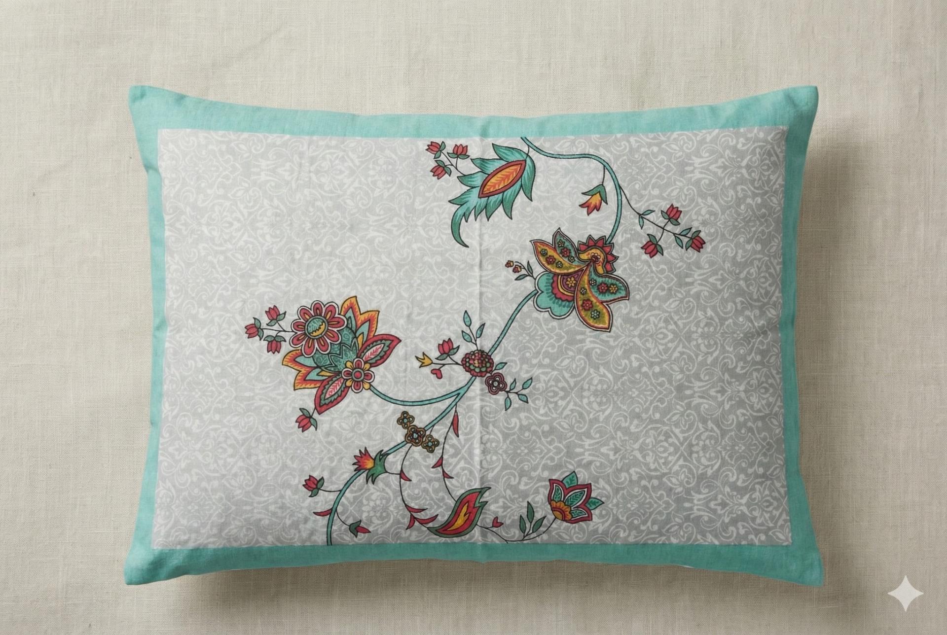 Floral Bedsheet with Ethnic Motifs – image 2