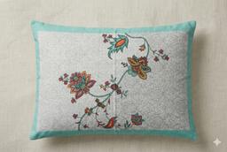 Floral Bedsheet with Ethnic Motifs – view 2