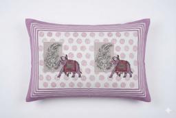 Ivory Elephant Motif Ethnic Cotton Bedsheet Set – view 2