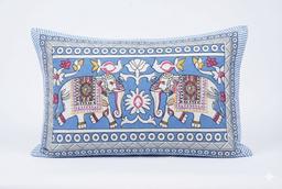 Bedsheet with Elephant & Floral Motifs – view 1