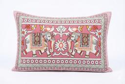 Bedsheet with Elephant & Floral Motifs – view 1