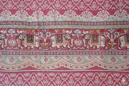 Bedsheet with Elephant & Floral Motifs – view 2
