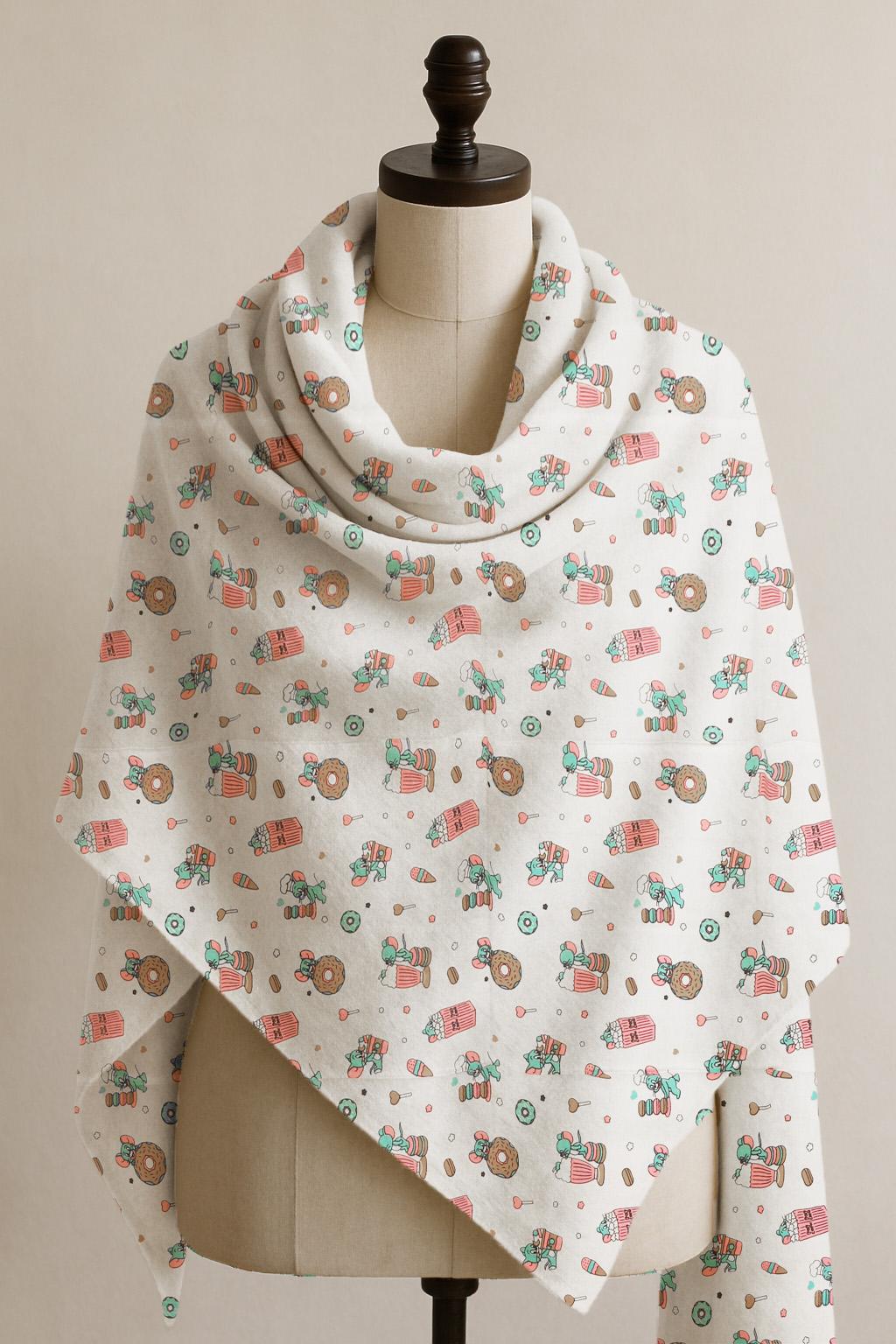 Printed Cotton Shawl With Jerry