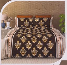Heritage Floral Brown Cotton Bedsheet – view 0