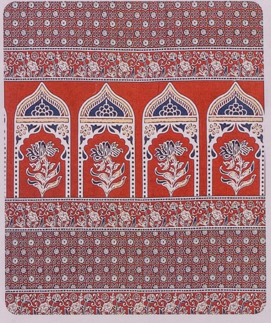 Floral Arch Print King Size Cotton Bedsheet – image 1