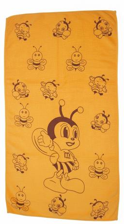 Yellow Cartoon Bee Design Baby Bath Towel – view 2