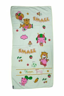 Yellow Happy Tunny Cartoon Baby Bath Towel – view 2