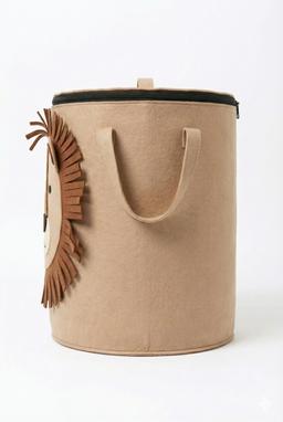 Lion Face Fabric Laundry Bag with Zip Closure – view 1