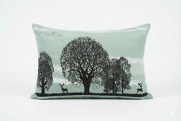 Bedsheet with Tree Silhouette & Floral Print – view 2