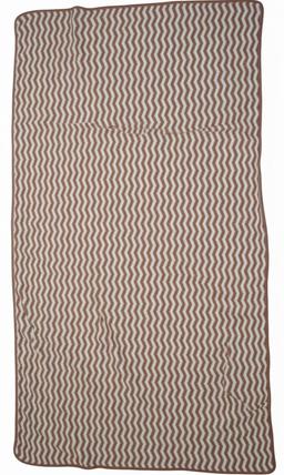 Soft Brown Zigzag Pattern Baby Bath Towel – view 2