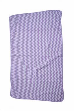 Soft Purple Zigzag Pattern Baby Bath Towel – view 2